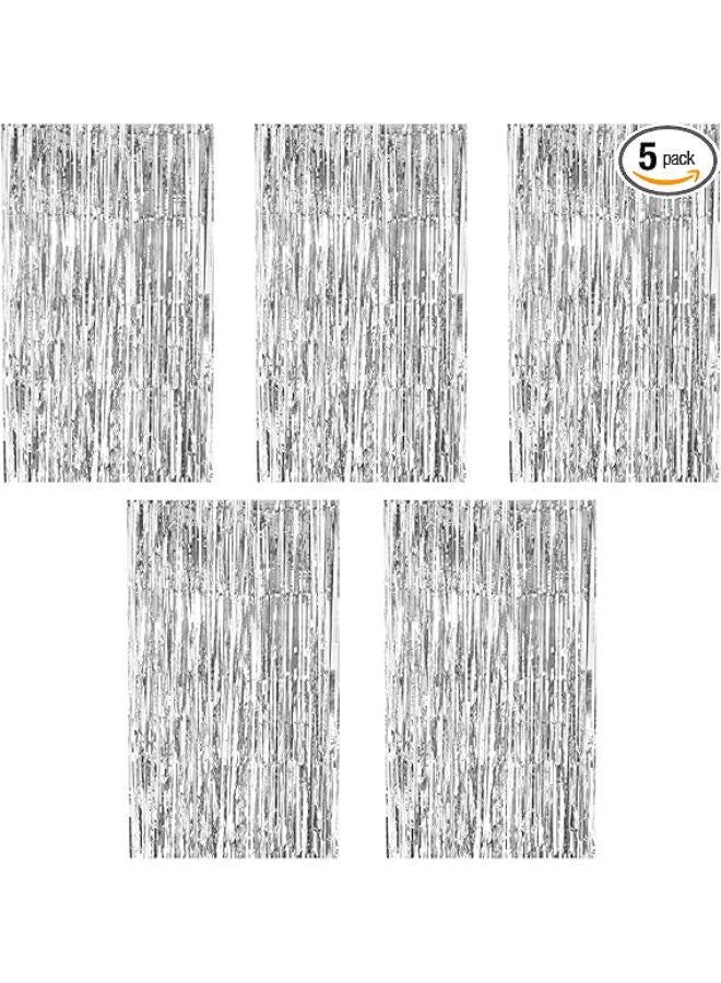 5 قطع - ستارة خلفية من رقائق معدنية لامعة - Image 1
