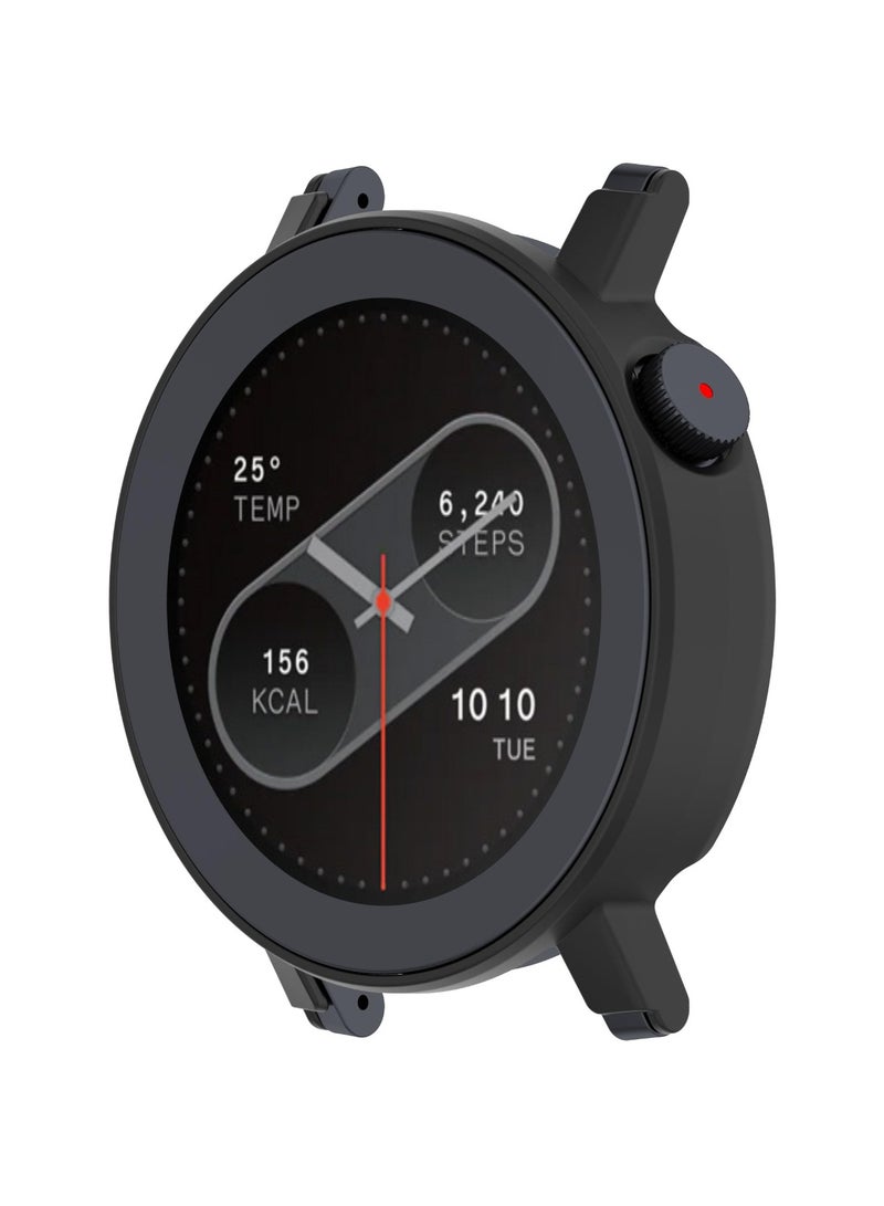 Case for CMF Watch 3 Pro Smartwatch PC Hollow Watch Case Anti Fall and Scratch Resistant Edge Protector Bumper Frame (Black) - Image 4