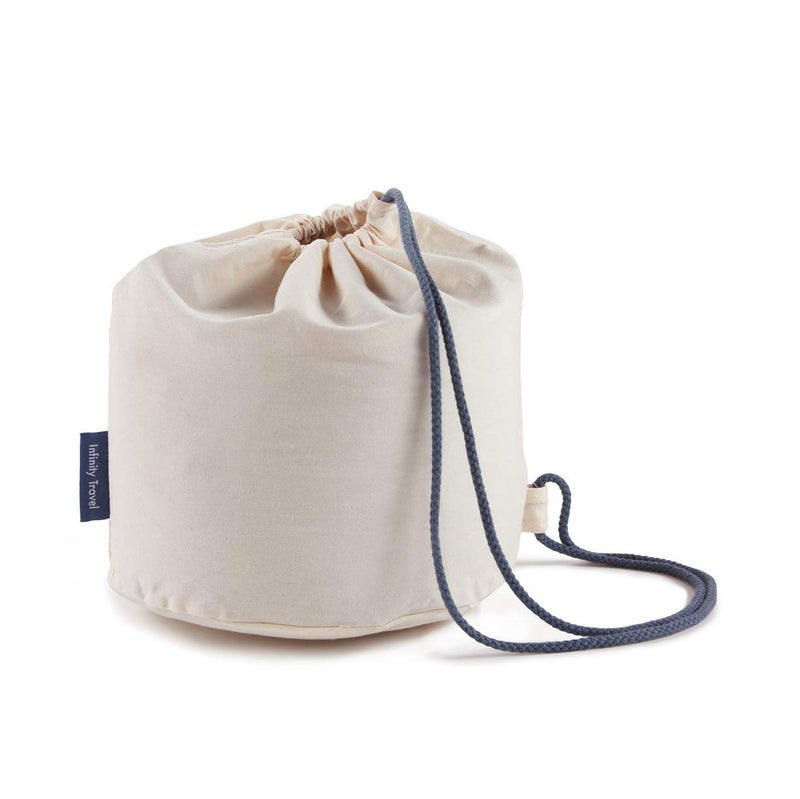 Huzi Huzi  Travel Cotton Case Bag Sleeve Drawstring Pouch for Infinity Pillow 
