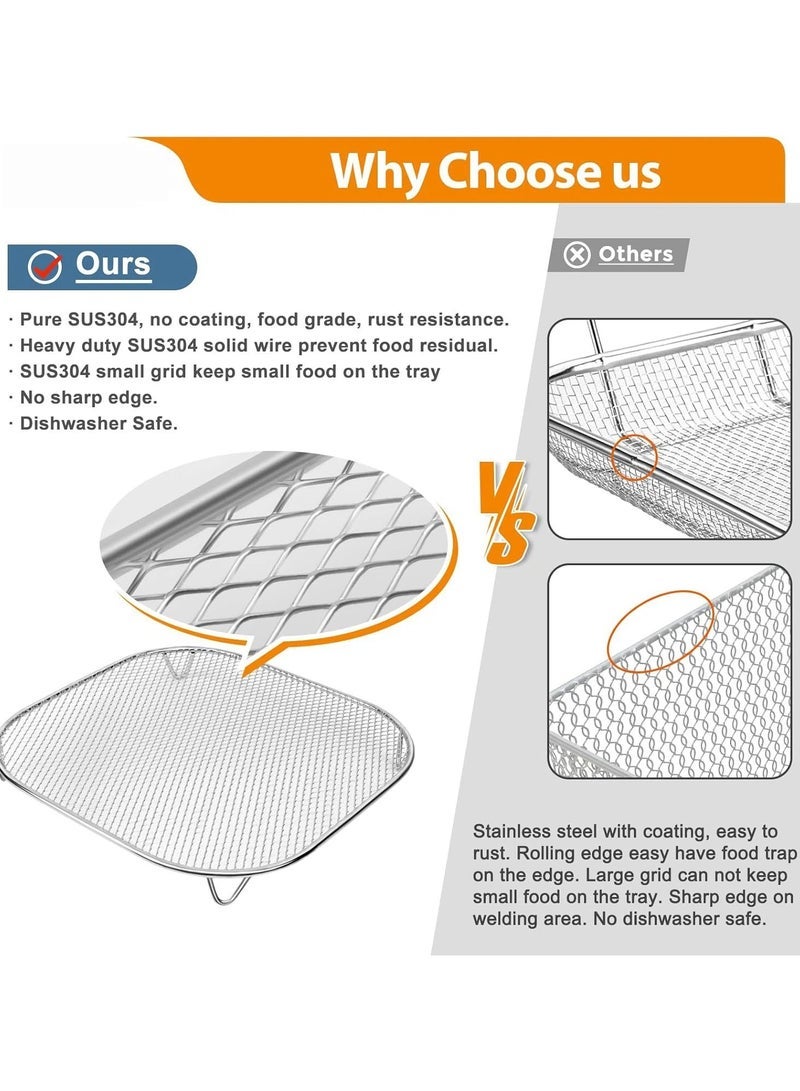 general Replacement Crisper Basket Rack for Ninja Crispi Air Fryer Compatible Cooking Stand Premium Kitchen Accessory - Image 2