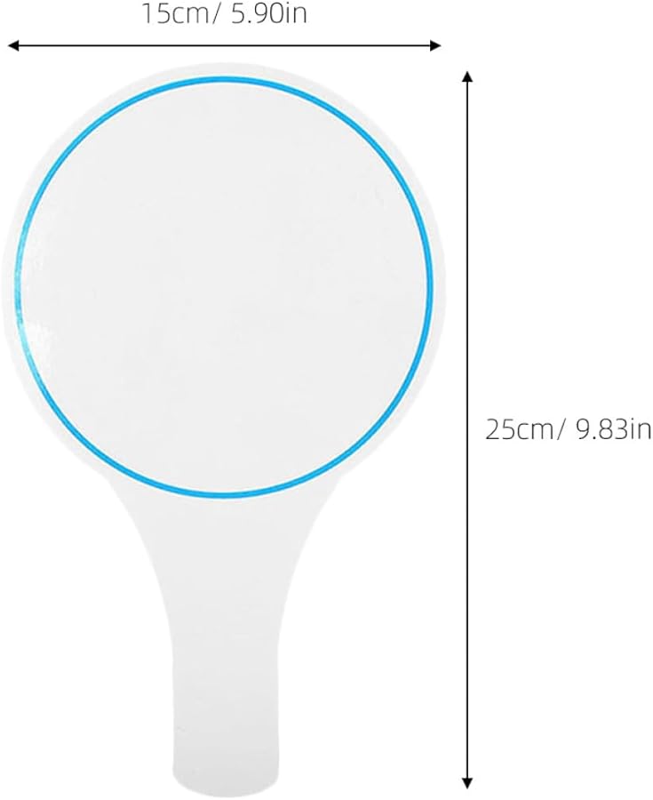 2 قطعة لوحات بيضاء محمولة قابلة للمسح الجاف، لوحات تصويت وتقييم يدوية للفصل الدراسي، للمزايدة، للعلامات DIY - Image 3