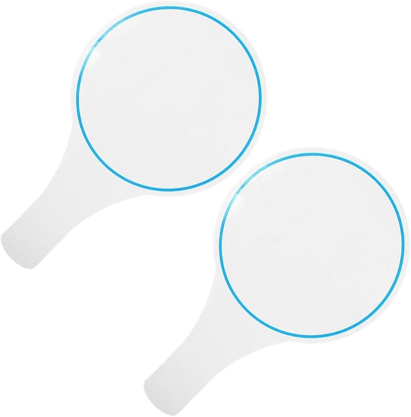 2 قطعة لوحات بيضاء محمولة قابلة للمسح الجاف، لوحات تصويت وتقييم يدوية للفصل الدراسي، للمزايدة، للعلامات DIY - Image 1