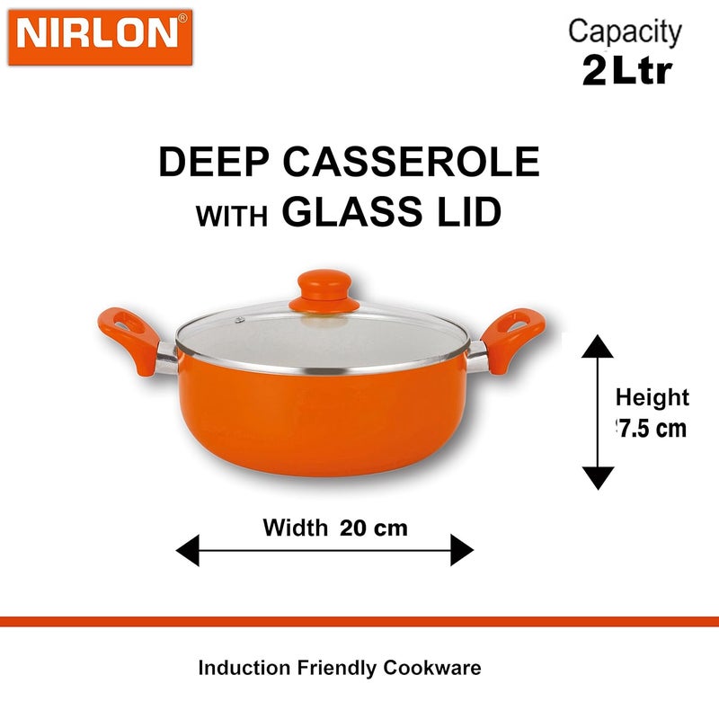 Nirlon Nirlon Induction Based 5 Layer Coated Non-Stick Ceramic Kitchenware Gift 4-Pieces Set - Image 2