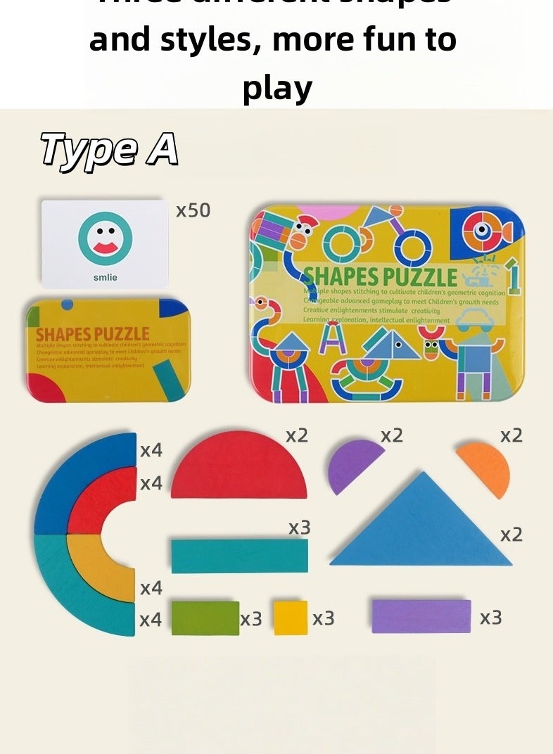 Preschool Montessori Kids Puzzle Set Wooden Animal Educational Game For Toddlers With Tin Storage Box Early Learning And Motor Skill Training Activity Gift For Toddlers - Image 3