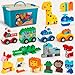 MIMAX Classic Big Bricks Building Blocks Set 180 PCS Toy Building Sets for All Major Brands Interactive Building Toy with Storage Box for Kids Boys and Girls - Image 2