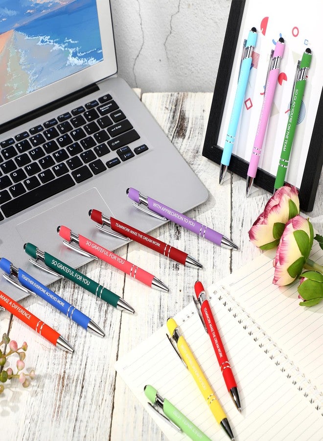 Supervitae 18 Pcs Employee Appreciation Gifts Pens Bulk Team Building Ballpoint Pen Metal Employees Thank You Gift Inspirational for Back to School Coworker Office Worker Staff Teacher Doctor Volunteer - Image 4