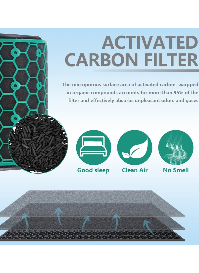 Excefore - Air Purifier Filter Replacement for Dyson Pure Cool Purifying Fan TP04 HP04 DP04, 2-in-1 True HEPA and Activated Carbon Filter, 360° Combi Design - Image 1
