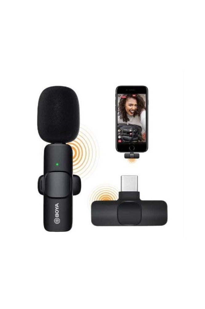 BOYA BOYA BY‑MW3 Dual Wireless Lavalier Microphone – Type‑C & Lightning, Plug‑and‑Play - Image 2