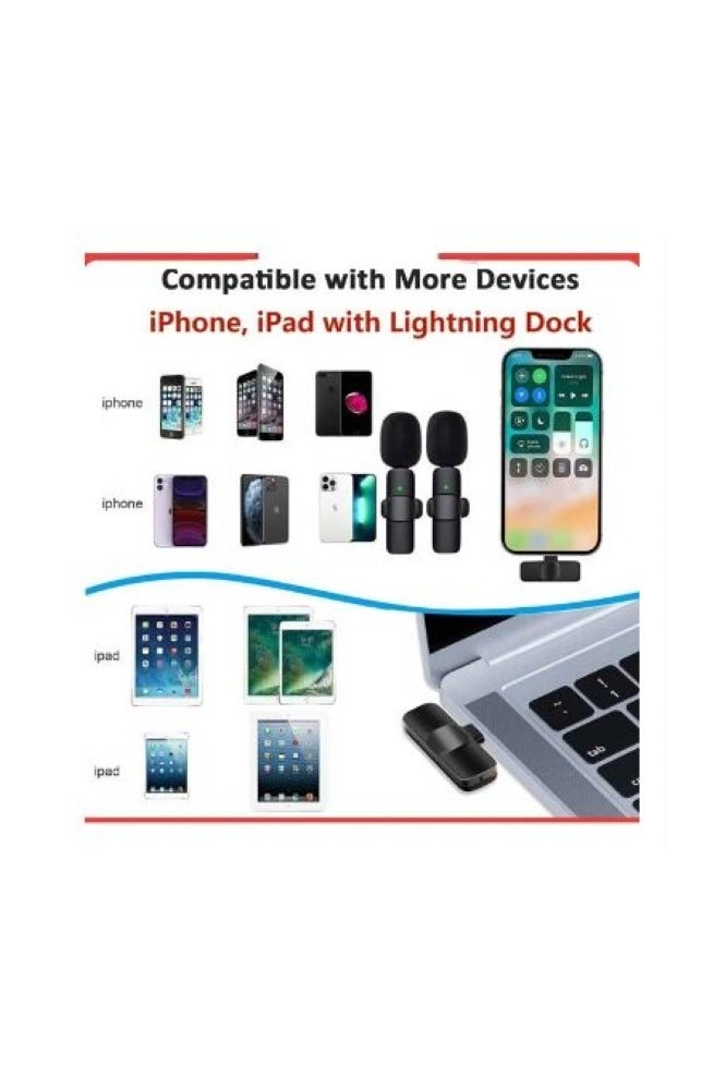 BOYA BOYA BY‑MW3 Dual Wireless Lavalier Microphone – Type‑C & Lightning, Plug‑and‑Play - Image 4