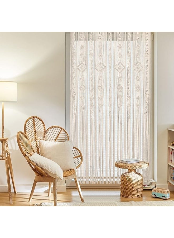 انتيكيانو مكرميه معلقه علي الحائط مصنوعه يدويا بتصميم بوهيمي لتزيين غرفة المعيشه والمنزل - Image 3