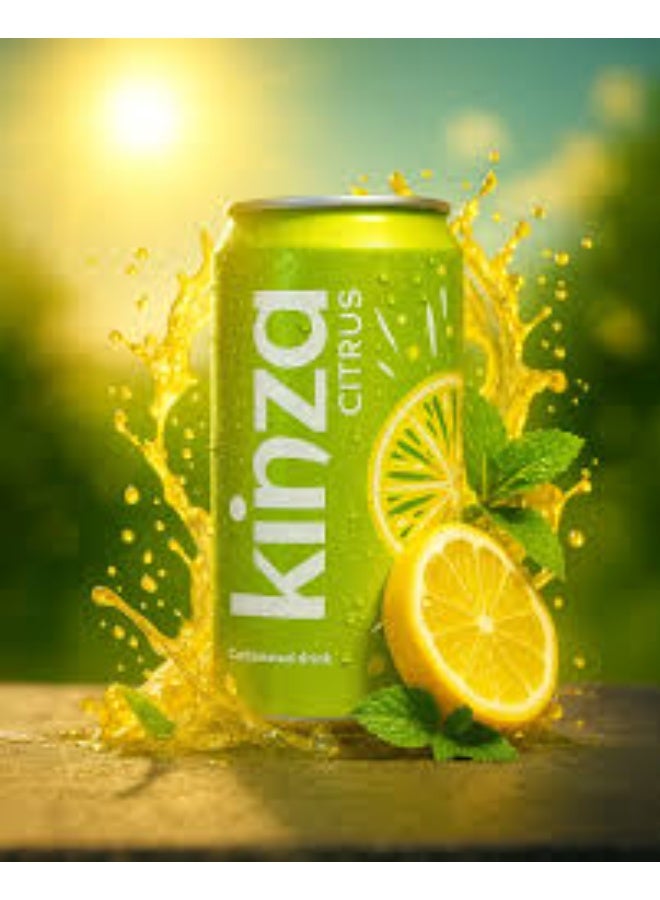 Kinza Citrus Soft Drink, 300 ml – Pack of 3 | Refreshing Carbonated Citrus Beverage | Crisp Lemon & Lime Flavor - Image 3