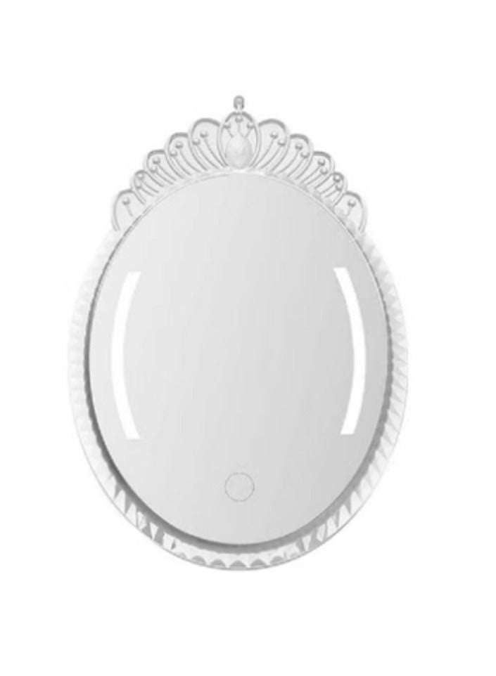 مرآة مكياج قابلة لإعادة الشحن مصنوعة من مادة ABS+GLASS (30 × 20) سم - Image 1