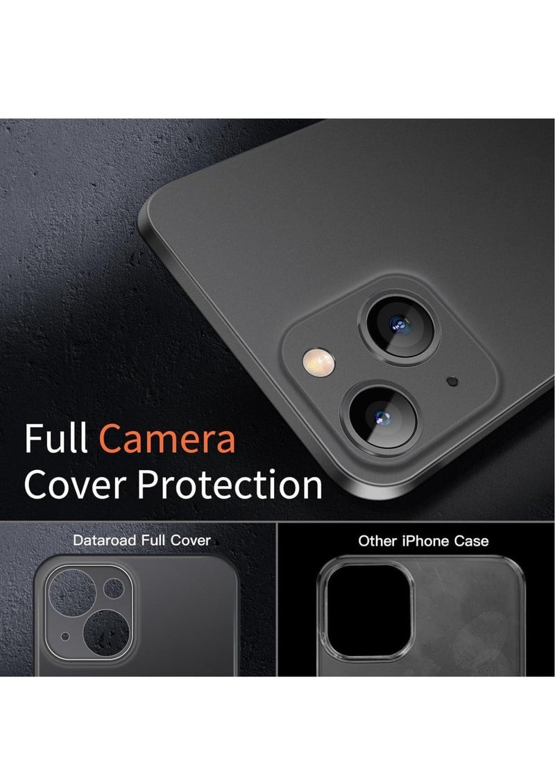 حافظة متوافقة مع آيفون 15 حافظة رقيقة، 0.2 مم ملائمة [رقيقة كالأوراق] حافظة خفيفة الوزن بلمسة نهائية غير لامعة غلاف حماية خلفي من مادة PP [مضادة لبصمات الأصابع والاصفرار] (أسود) - Image 3