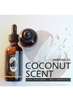 Unibeard oil Beard Oil 50ml for strengthening beard growth and nurturing hair follicles - with Argan, Jojoba, Avocado, Sweet Almond, Grapefruit, Macademia and Vitamin E - Unibeard oil with coconut scent  - Image 4