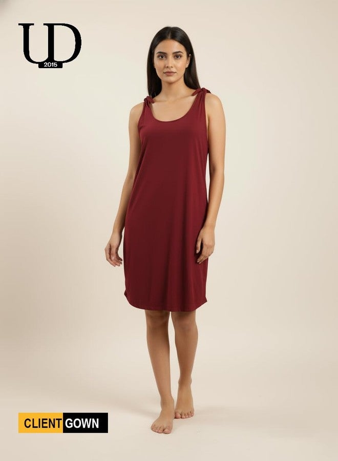 UD Salon Facial Gown for Women | Reusable Soft Fabric Spa & Beauty Gown with Shoulder Tie Straps | Comfortable Free-Size Apron for Salon, Spa & Home Use - Image 3