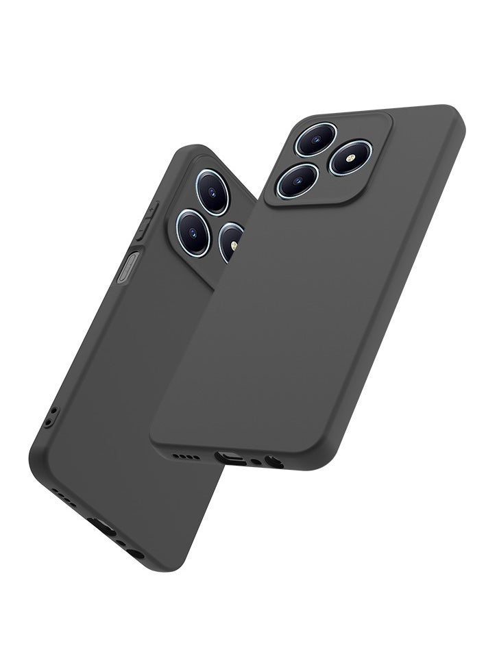 【1+1+1 Sets】for Realme C63/ Realme Note 60 Case & Screen Protector & Magnetic Ring Holder Frosted Pudding Material TPU Cover with Tempered Glass Screen Protector,Ring Holder Suitable for Car Magnetic Attraction