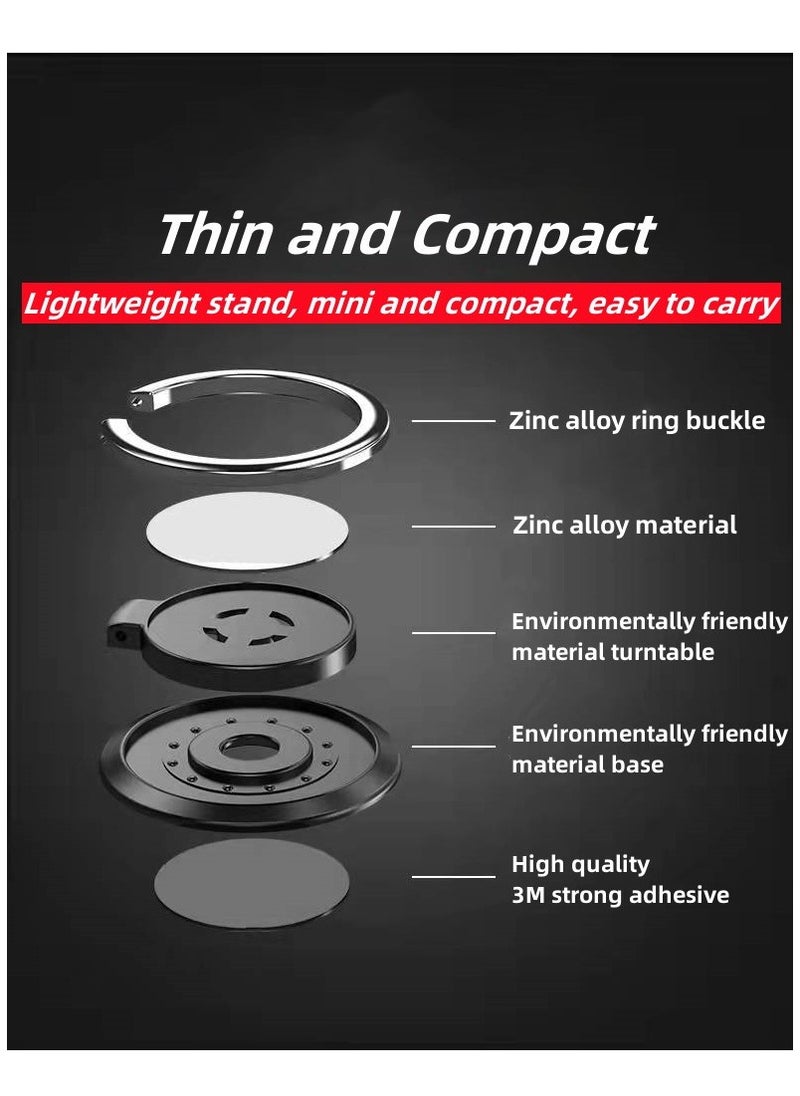 【1+1+1 Sets】for Realme C63/ Realme Note 60 Case & Screen Protector & Magnetic Ring Holder Frosted Pudding Material TPU Cover with Tempered Glass Screen Protector,Ring Holder Suitable for Car Magnetic Attraction
