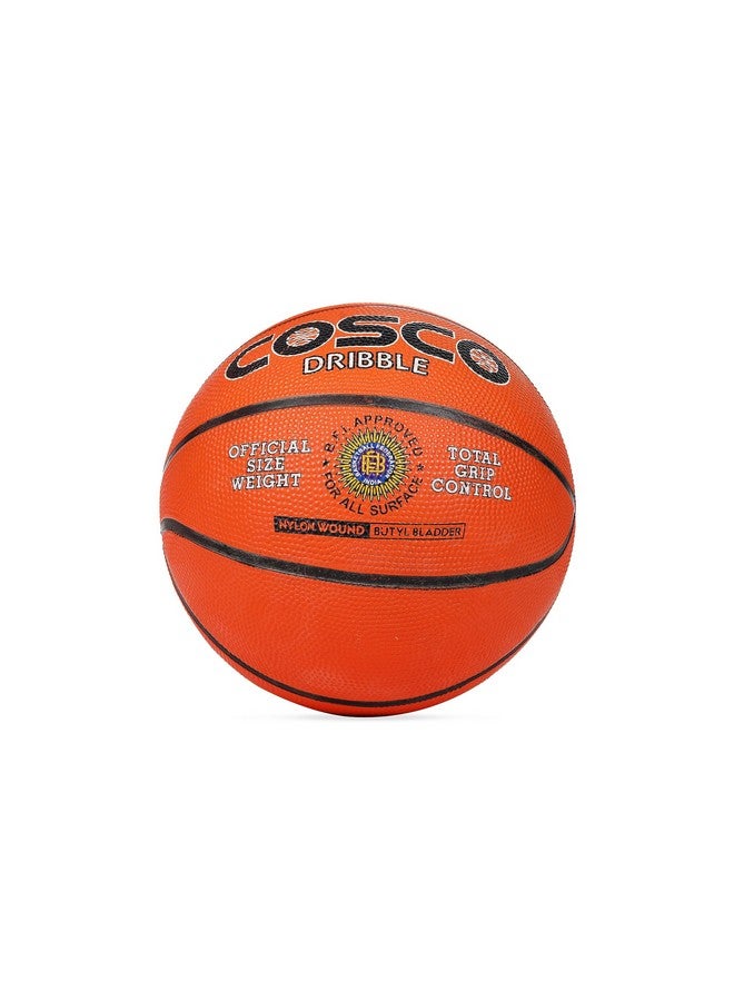 Cosco Dribble Rubber /Nylon Basketball , Size 6 (Orange) - Image 2