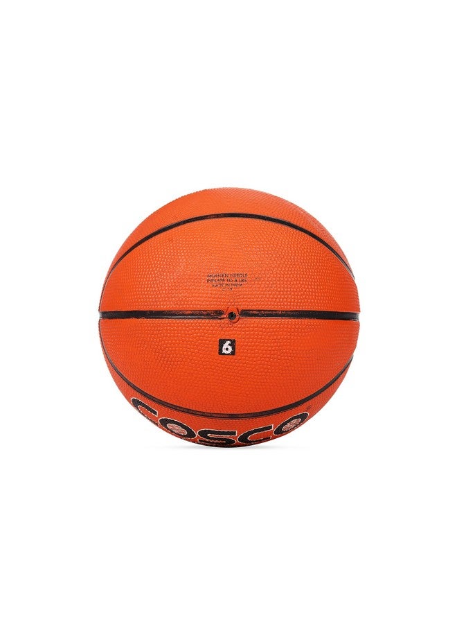 Cosco Dribble Rubber /Nylon Basketball , Size 6 (Orange) - Image 4