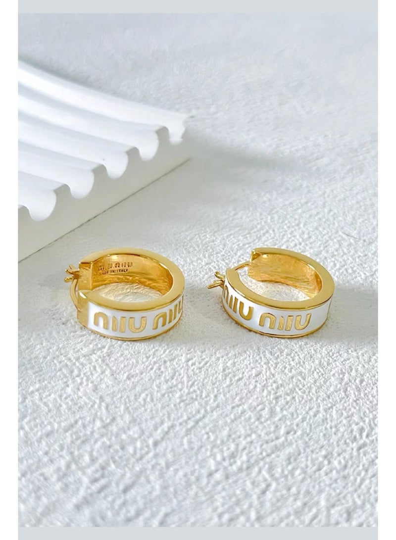 ميو أقراط MIU MIU Enamel  - Image 5