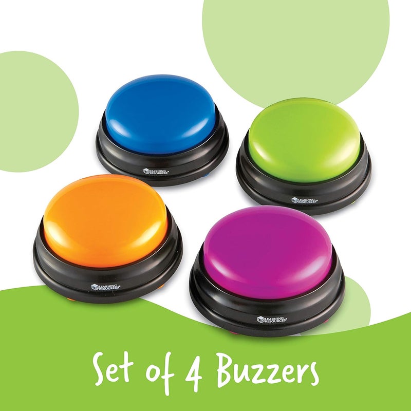 Learning Resources Answer Buzzers, Set Of 4 Assorted Colored Buzzers, Ages 3+ - Image 5