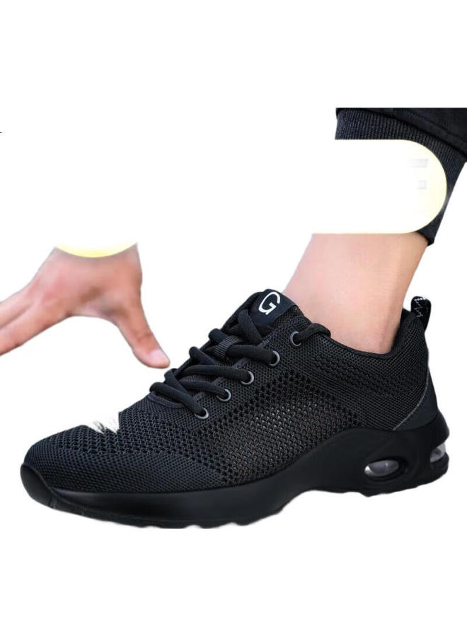 Jingtu Men'S Summer Breathable Steel Toe Cap Anti-Smashing Anti-Piercing Lightweight Safety Work Shoes Size 42 - Image 1
