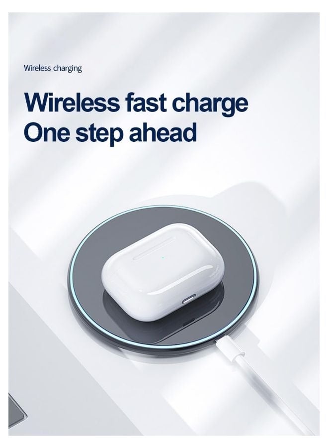 IQ TOUCH Ture Wireless Stereo Earbuds With Wirless Charging Case & Incase Lanyard White color - Image 4