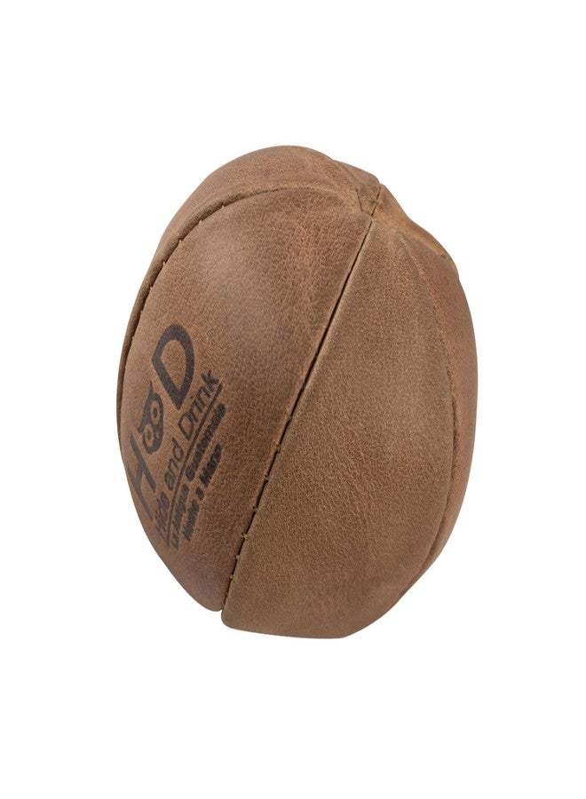 Hide & Drink, Stress Ball, Relieve Fidgeting and Anxiety, Exercise Hand, Squishy Tension Accessory, Great for the Office, Classic Style, Full Grain Leather, Handmade, Single Malt Mahogany - Image 3