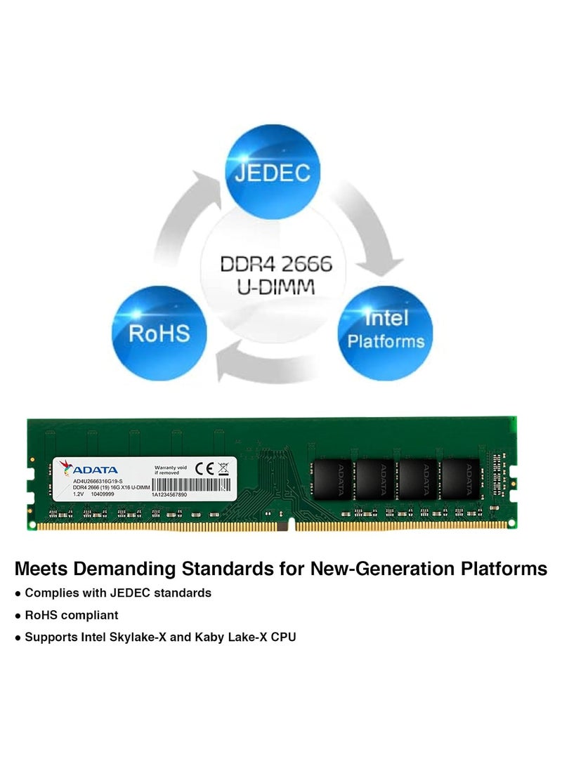 ADATA ADATA RAM D4 2666 16GB C19  - Image 2