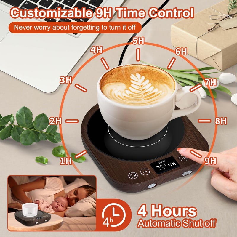 CEROBEAR Coffee Mug Warmer for Desk Cup Warmer for Home Office with Gravity Sensor 9 Temperature Setting(55-85℃) & 9 Hours Auto-on/Off Function for Heating Teapot Plate Coffee Tea Milk Coco Candle - Image 5