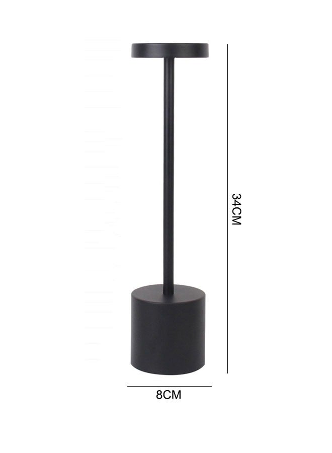 Desk Lamp 3600mah Rechargeable Cordless Metal Portable Desk Lamp Level 3 Brightness Wireless Powered Small Night Light Restaurant Garden Terrace Bedroom (Black) ﻿ ﻿ - Image 2