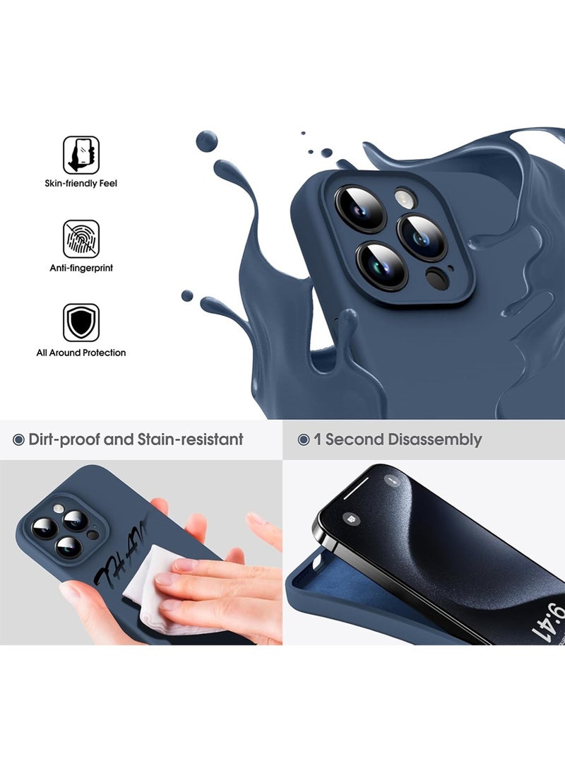 WRISTWISE Case Cover for iPhone 15 Pro - [Camera All - Round Protection] [Soft Microfiber Lining Anti - Scratch] Shockproof Phone Case Cover, Blue - Image 3