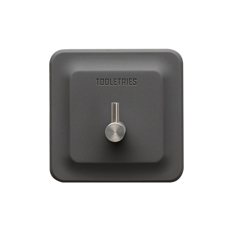 TOOLETRIES Arnold Silicone Shower Hook - Toiletries Organizer, Silicone Hooks, Removable & Reusable Shower Accessories - Charcoal - Image 1