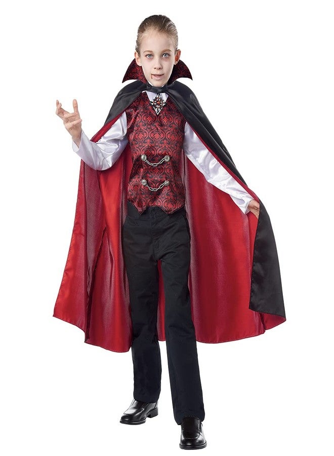 Seasons Halloween Classic Vampire Costume Includes Cape and Shirt for Child (M(8-10)) - Image 1