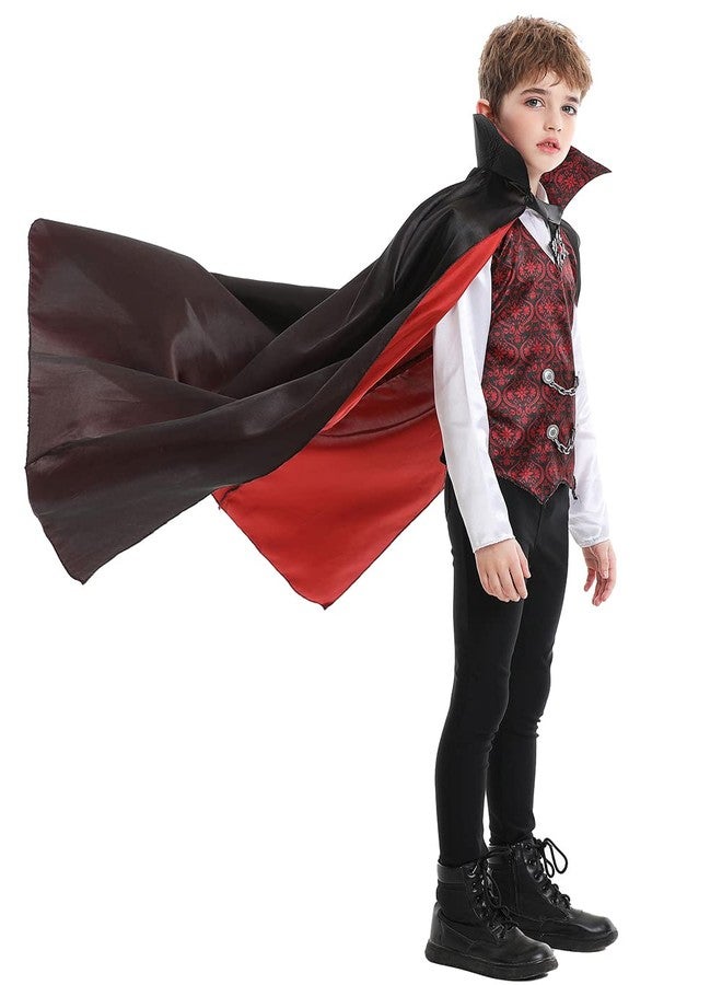 Seasons Halloween Classic Vampire Costume Includes Cape and Shirt for Child (M(8-10)) - Image 2