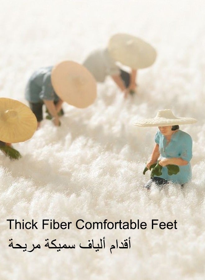 Bathroom Rug ,Non-Slip Bath Mat,Imitation Cashmere Material Bathroom Rug Mat,Flower Shaped Bath Rugs Machine Wash Dry Bath Carpet,Quick Dry Bathroom Floor Mats Suitable For Bedroom, Toilet, Bathroom Under The Door - Image 4