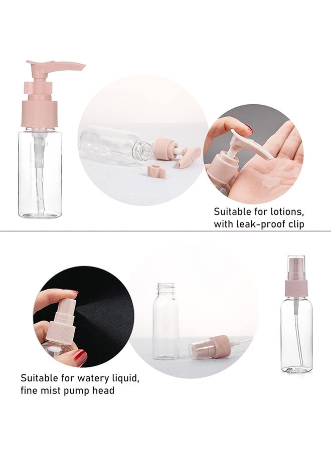 11 قطعة زجاجات السفر، BPA حاويات حاويات نقل مجانية، تفريغ زجاجات الرش، زجاجات رذاذ السفر، حاويات مستحضرات تجميلية للرطب، شامبو، كريم، واقي للتسرب - Image 2