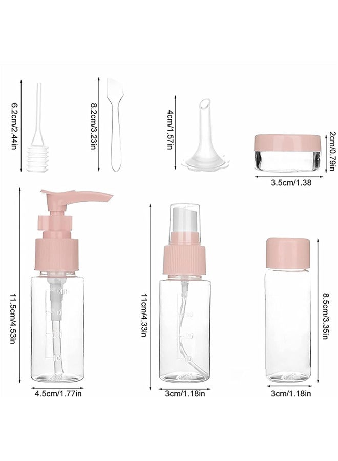 11 قطعة زجاجات السفر، BPA حاويات حاويات نقل مجانية، تفريغ زجاجات الرش، زجاجات رذاذ السفر، حاويات مستحضرات تجميلية للرطب، شامبو، كريم، واقي للتسرب - Image 5