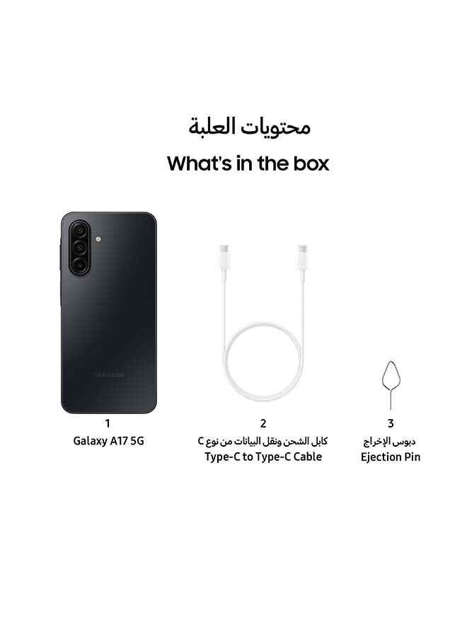 سامسونج جالاكسي A17 ثنائي الشريحة 5G أسود 8GB 256GB - النسخة الدولية - Image 4