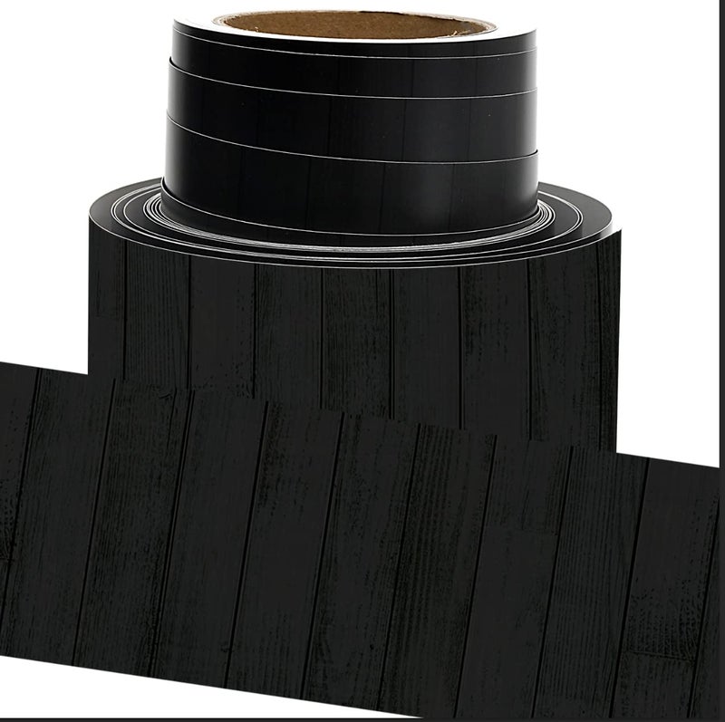 Youngever 52.5 ft Bulletin Board Borders for Classroom Decoration (Black Wood Design) - Image 1