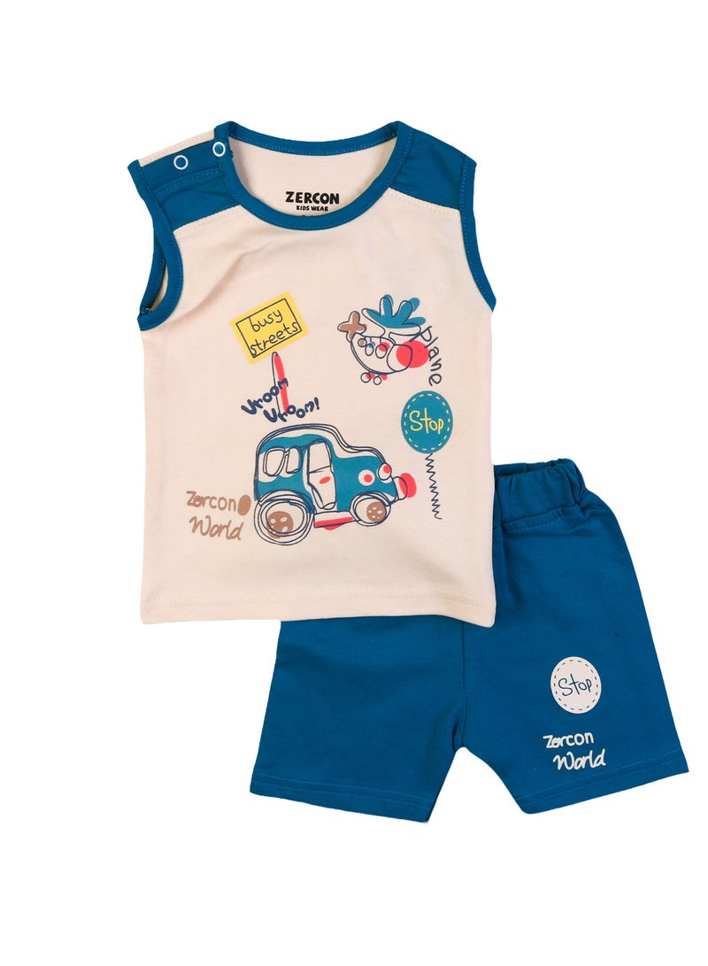 Zercon Summer Pajama Set for Newborn Babies  6192 - Image 1