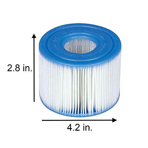 Intex 29001E PureSpa Type S1 Heavy Duty Easy Set Dacron Paper Hot Tub Spa Filter Replacement Cartridge for Various PureSpa Models, (6 Pack) - Image 2