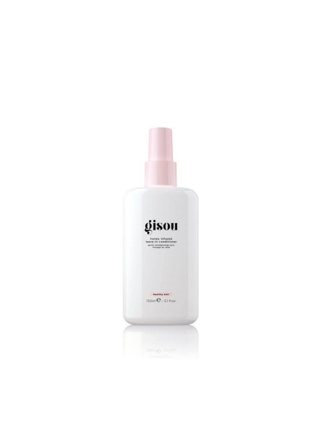 Gisou Honey Infused Leavein Conditioner A Lightweight Multitasking Hair Conditioning Spray To Hydrate Smooth Detangle And Protect Hair (5.1 Fl Oz)  - Image 1