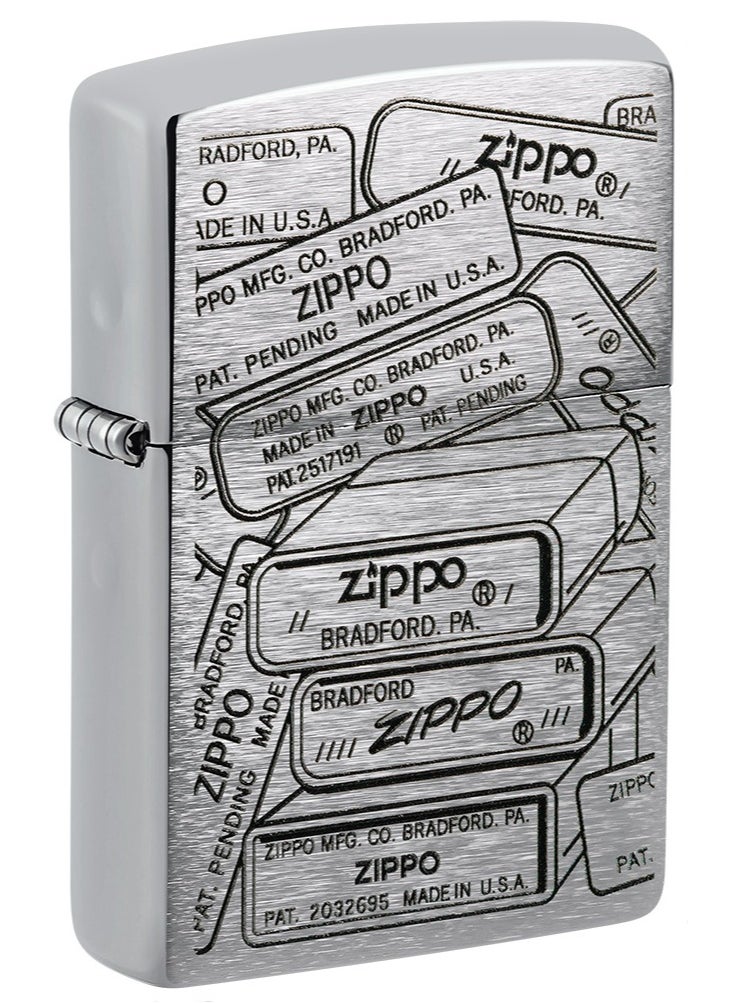 Zippo 48713 200 Bottom Stamps Design Brushed Chrome Windproof Lighter - pzsku/Z1ED302DC256D066CF0C1Z/45/_/1724309161/bfe72111-209a-4cb4-9a6e-e4eee4cfec68