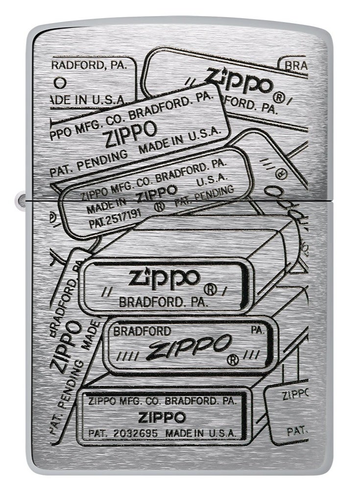 Zippo 48713 200 Bottom Stamps Design Brushed Chrome Windproof Lighter - pzsku/Z1ED302DC256D066CF0C1Z/45/_/1724309176/919a58b0-e7fa-41b8-a9b6-bb886b8336f1