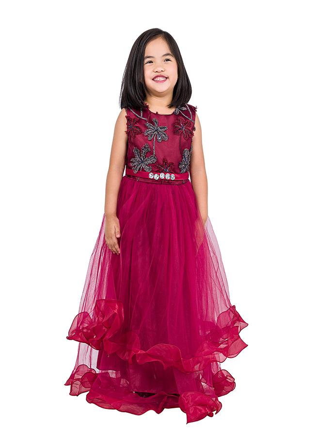 babyqlo Floral Tulle Dress - Image 1
