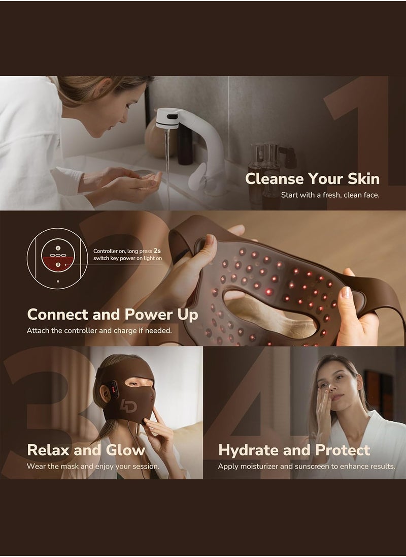 JOVS - JOVS 4D Laser Light Therapy Mask, Red Light Therapy for Face with 4 Different Wavelength Adopted FPT Concentrated Technology, 3 Modes Portable Face Mask for Anti-aging,Clinically Tested and SFDA Cleared. - Image 1