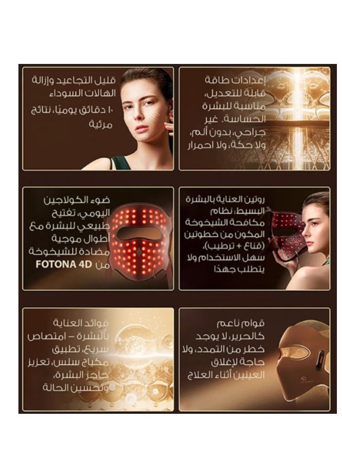 JOVS - JOVS 4D Laser Light Therapy Mask, Red Light Therapy for Face with 4 Different Wavelength Adopted FPT Concentrated Technology, 3 Modes Portable Face Mask for Anti-aging,Clinically Tested and SFDA Cleared. - Image 1