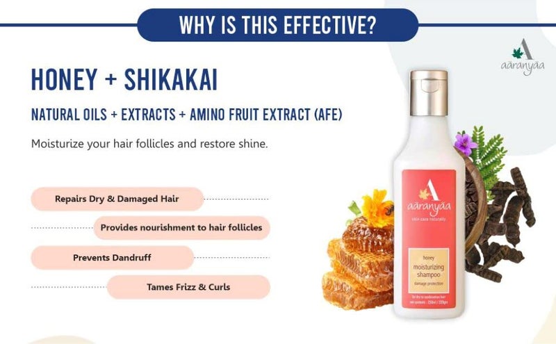 Aaranyaa Honey Moisturizing Shampoo - 250 ml - Image 2