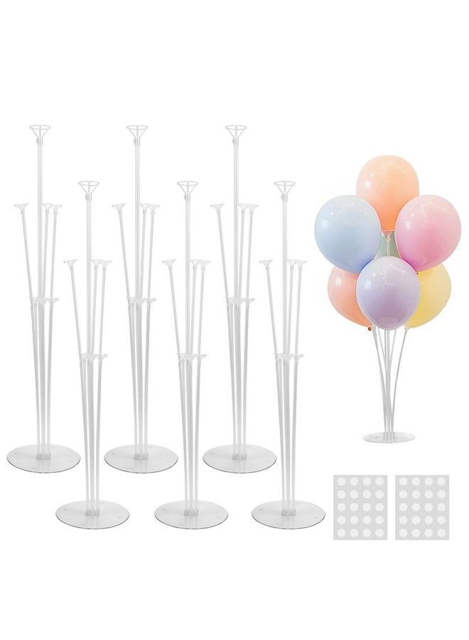 JOYYPOP 6 Sets Balloon Stand Kit Balloon Sticks With Base For Table Birthday Baby Shower Graduation Party Decorations - Image 2